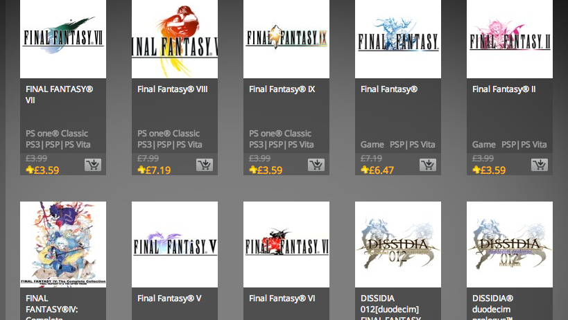 evolutie bijnaam Gelijkmatig Final Fantasy games 50 percent off on EU PlayStation Store - GameSpot