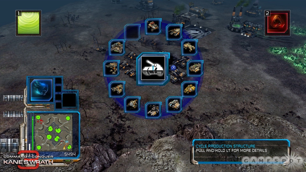 index intelligence Infrared Command & Conquer 3: Kane's Wrath Updated Hands-On - Xbox 360 Interface and  Controls - GameSpot