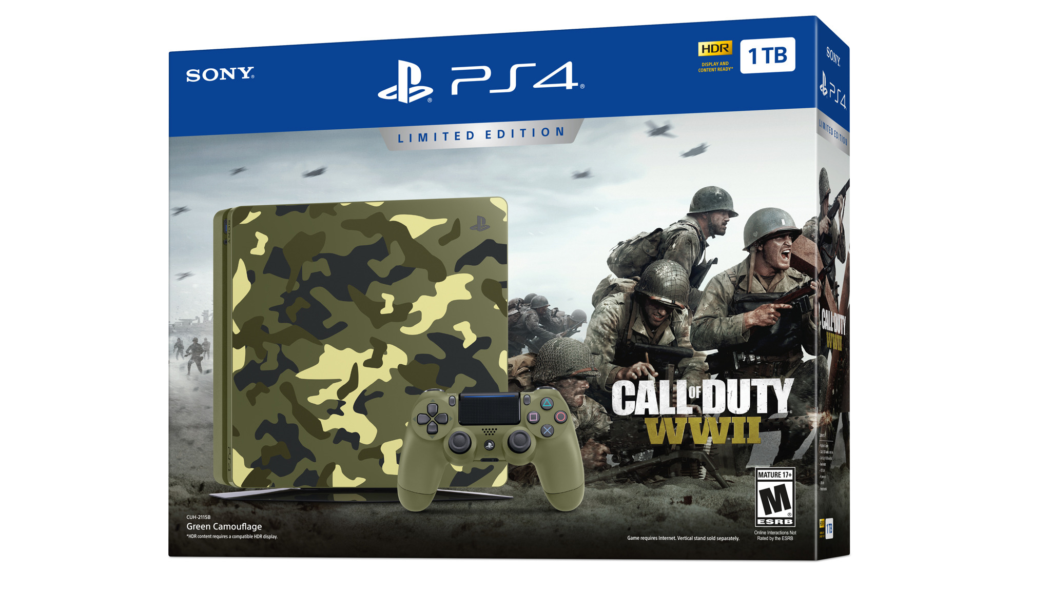 Call Of Duty: WW2-Themed PS4 System Features Camo Design And Green  Controller - GameSpot