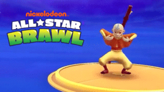 Nickelodeon All Star Brawl Aang Gameplay Showcase